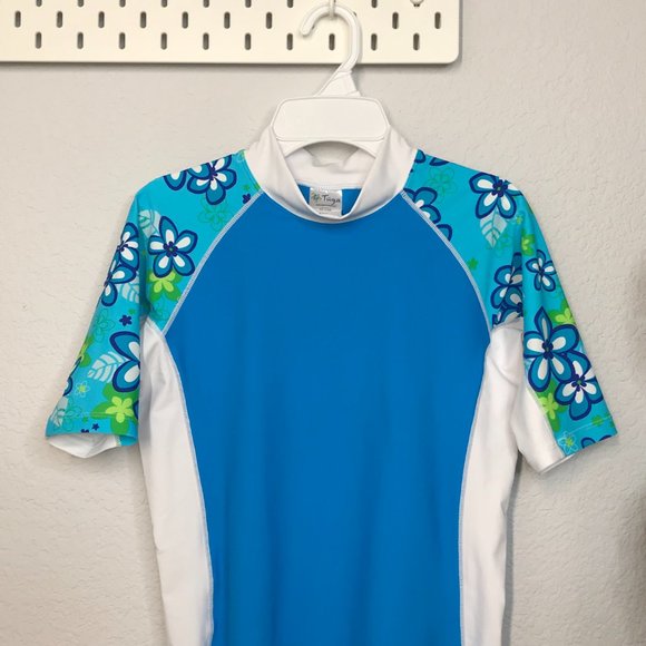 Tuga Kids Rash Guard | Turquoise | 11/12 - Picture 4 of 9